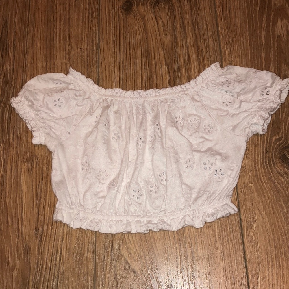 Off the shoulder crop top